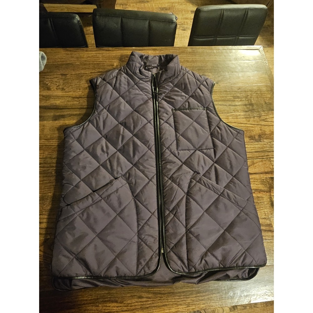 Jos. A. Bank Men's Quilted Zip Front Vest Size Large Lightweight Puffer